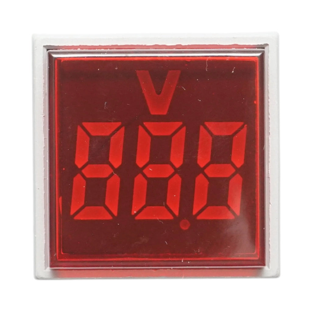 Indicatore digitale voltmetro a LED rosso 50-500V AC Ø 22mm Breckner Germany