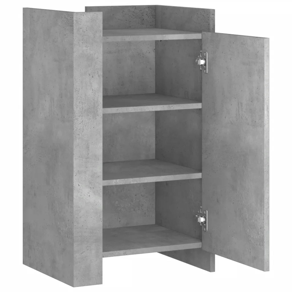 Credenza | Madia | Buffet da pranzo | Armadio da pranzo Grigio Cemento 45x35x75 cm in Legno Multistrato