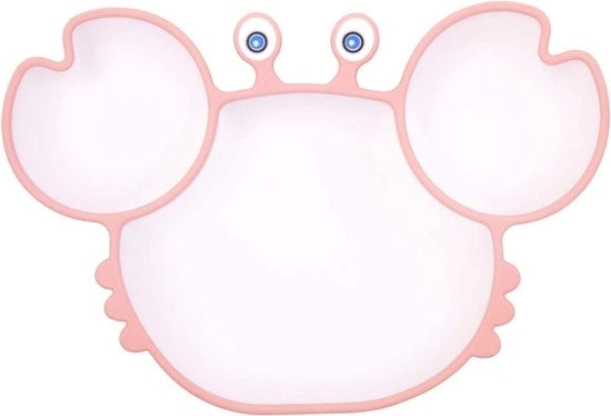Piatti con compartimenti per bambini - Tavola per bambini con gomma antiscivolo e coperchi ad aggancio vetroresina - Allenamento autoalimentazione