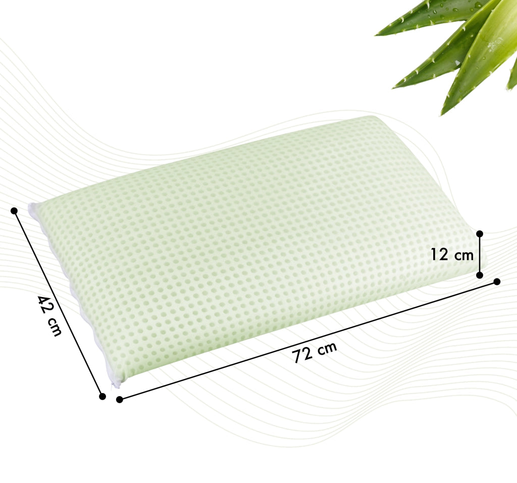 Guanciale In Memory Foam Microforato Profumato Aromaterapia Cuscino Letto Saponetta Prodotto Italiano Traspirante Sfoderabile Colorato Anallergico Aloe