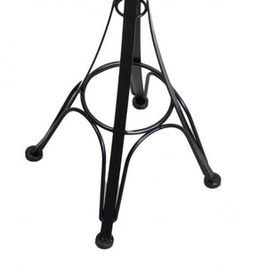 Posacenere a stelo metallo nero cm 34x34h116 da esterno