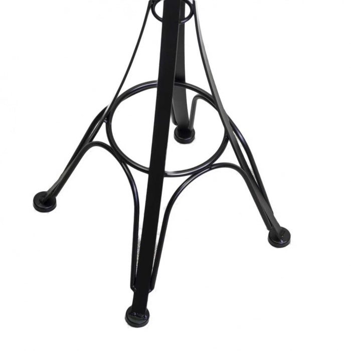 Posacenere a stelo metallo nero cm 34x34h116 da esterno