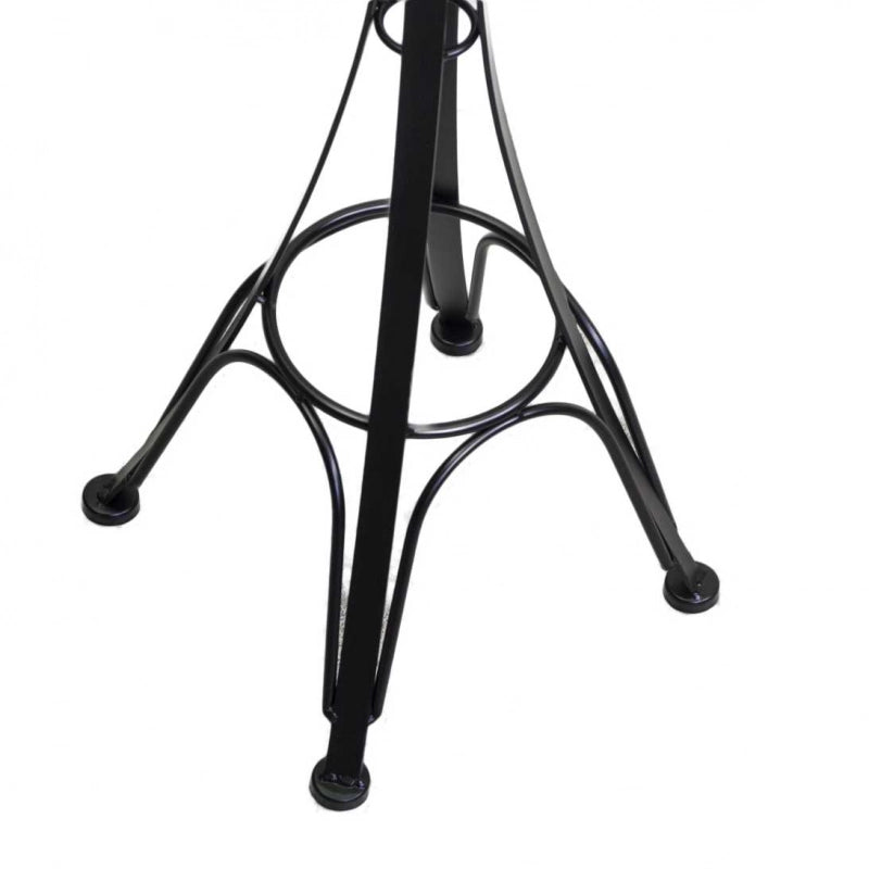 Posacenere a stelo metallo nero cm 34x34h116 da esterno