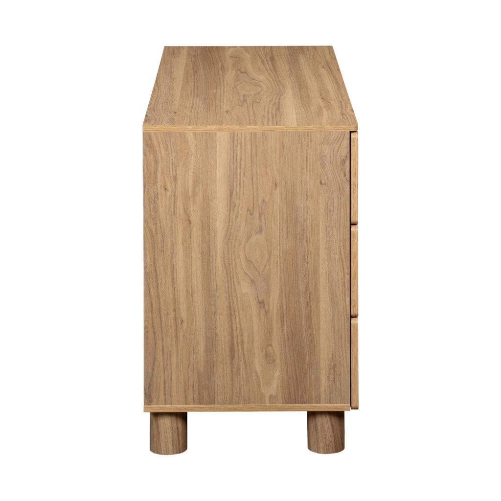 Cassettiera effetto legno, 6 cassetti, legno di nocciolo