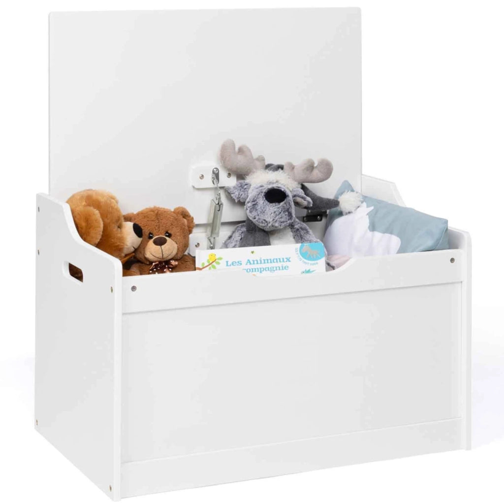 IDMarket - Panca per bambini MATEO in legno bianco