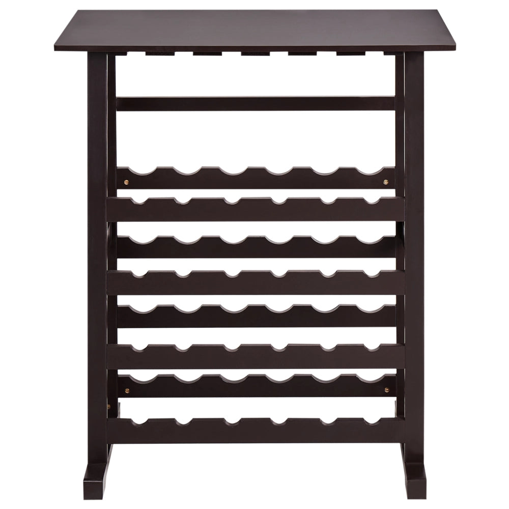 Portabottiglie in MDF marrone scuro Stile classico ed elegante per la casa