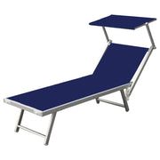 C LETTINO IN ALLUMINIO PLAYA C/PARASOLE BLU- 2,0 pz