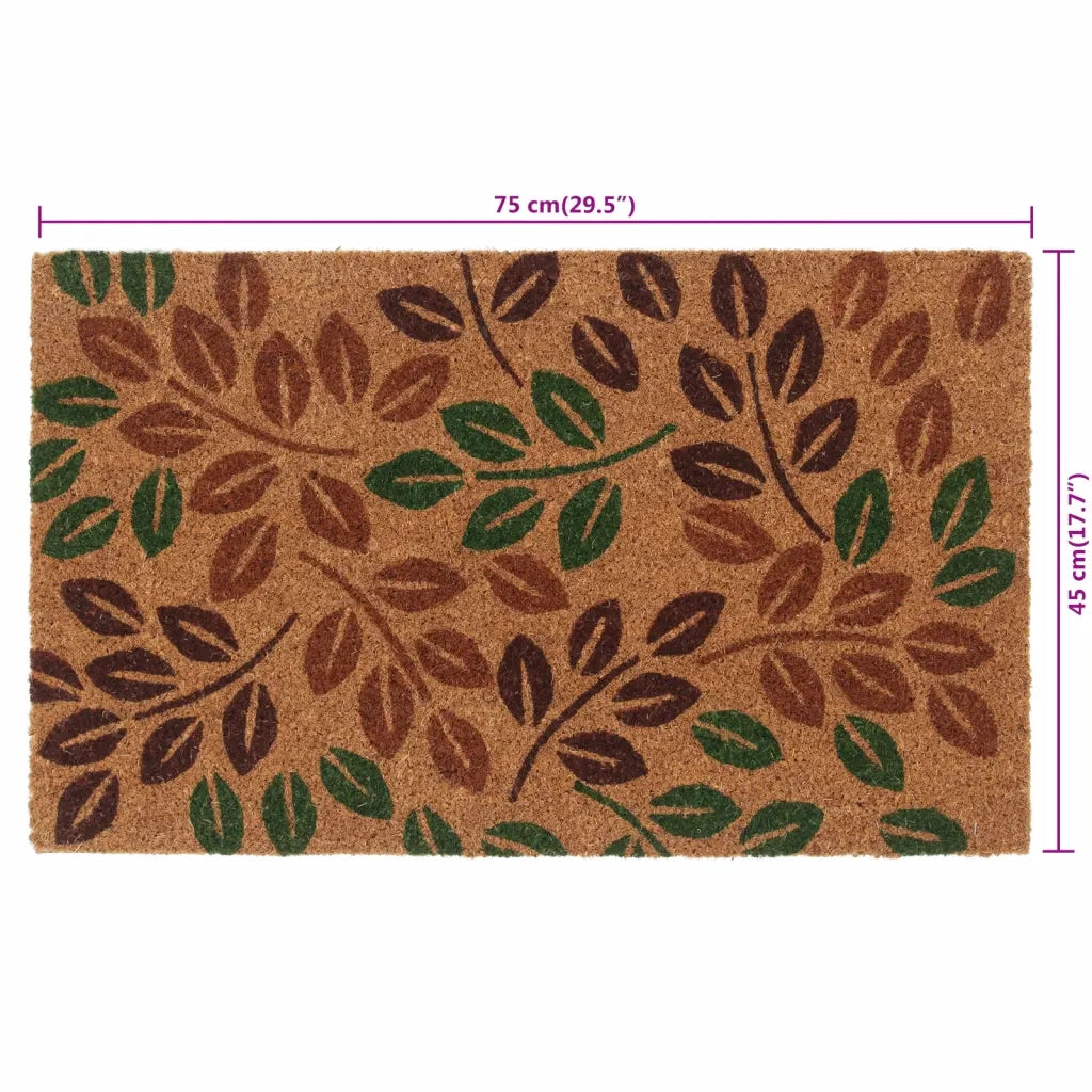 vidaXL Zerbino Naturale 45x75 cm Fibra di Cocco