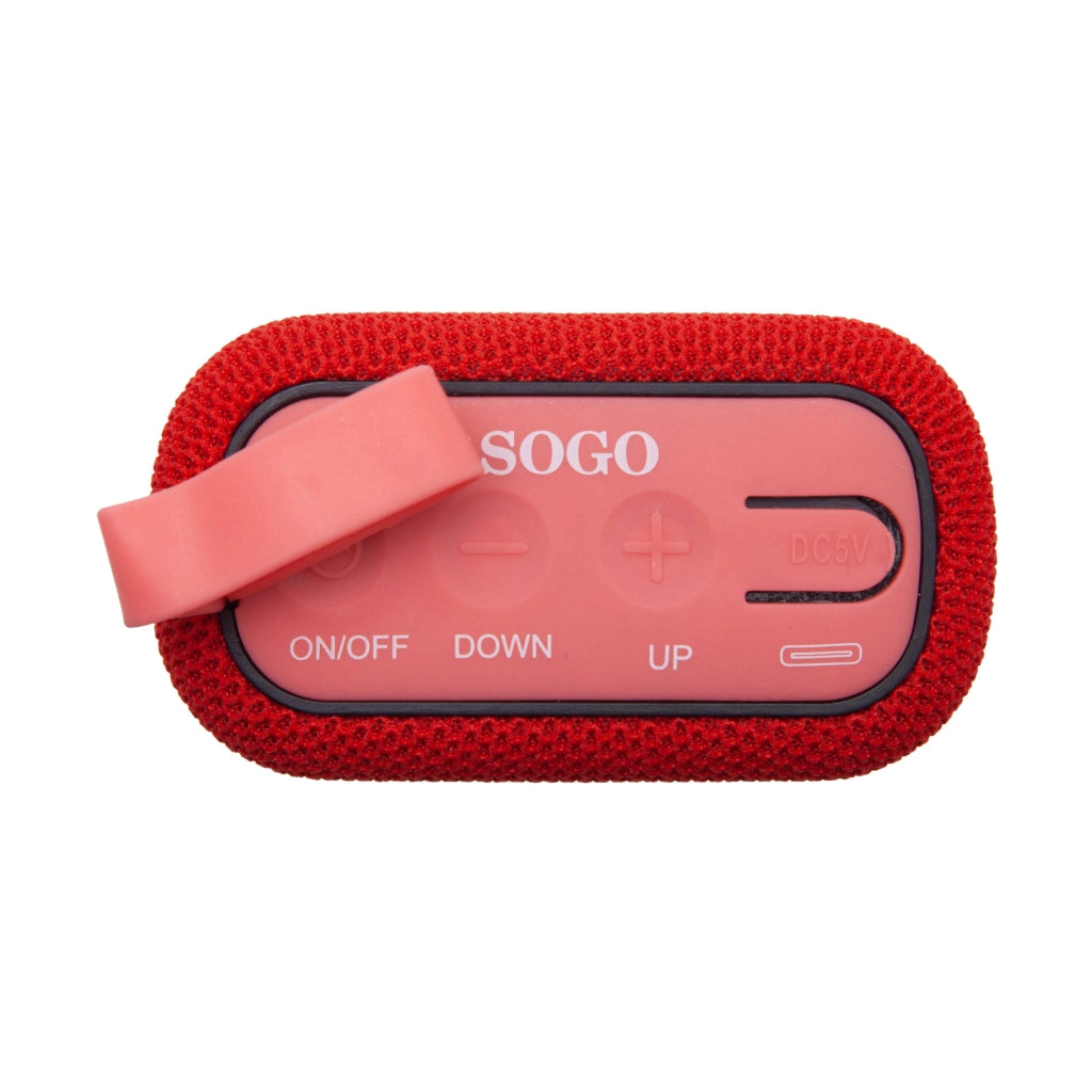 Altoparlante Bluetooth portatile 5W, batteria ricaricabile 500mAh, autonomia 3 ore, connessione wireless 10m - SOGO