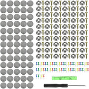 Kit di riparazione auto 65 pezzi - Viti a clip - Clip di fissaggio - Viti - Tessuto a rete di alta qualità - Resistenti all'ossidazione - Kit di riparazione auto