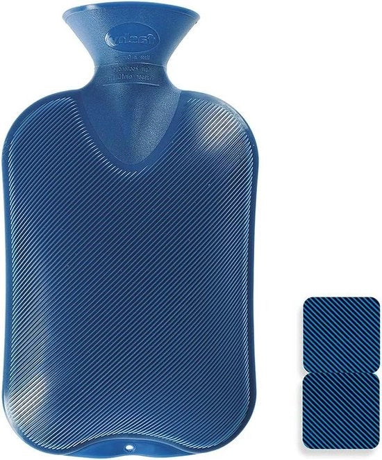 Sac di acqua calda a doppia imbottitura blu 2 L - Relax - Calore