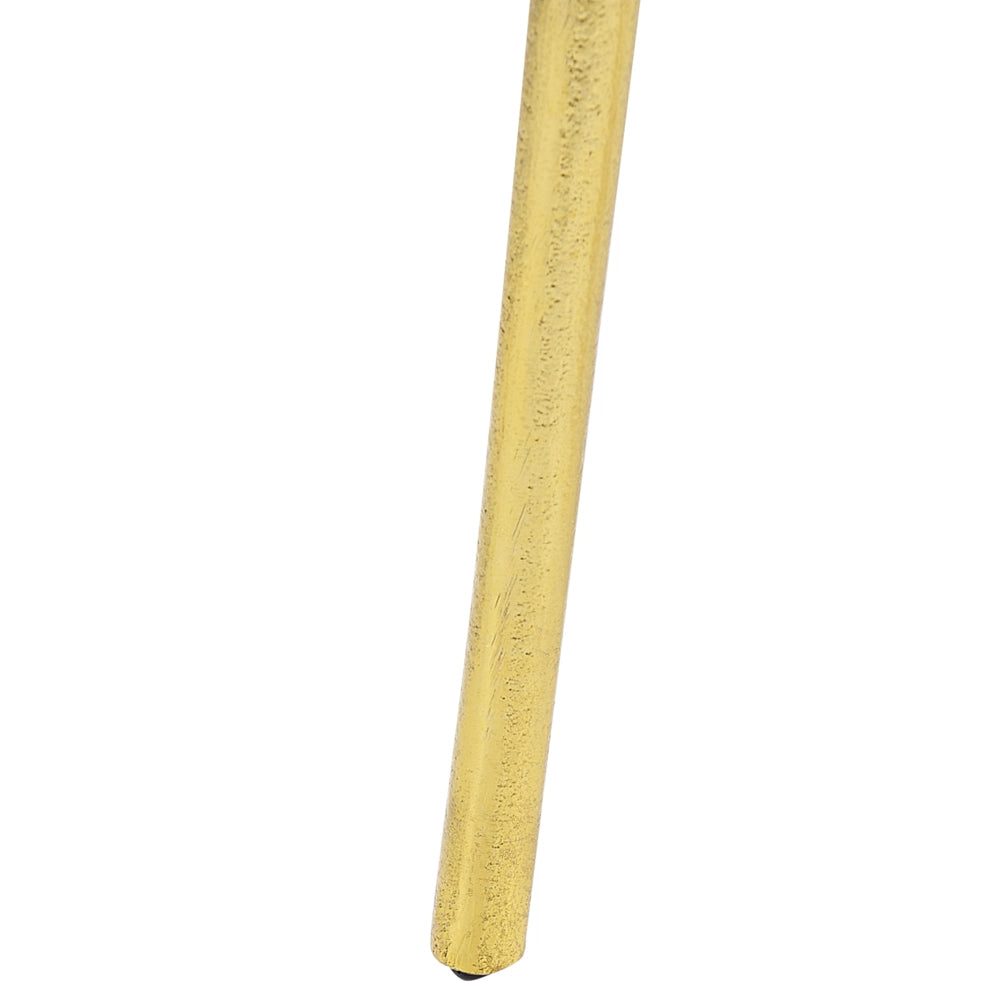 Tavolino in metallo dorato 30 x 30 x 50 cm Tavolino d'angolo Effetto legno Lucido Soggiorno Glam