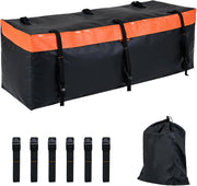 Borsa da Carico per Camion e Cassone Auto, Borsa da Trasporto con Cinghie di Fissaggio per Gancio di Traino, Resistente in PVC Impermeabile, per SUV e Fuoristrada (129x42x45cm)