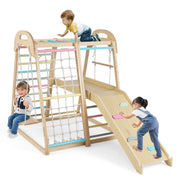 Area giochi in legno per interni 8 in 1 198 x 105 x 124 cm Design multicolore divertente ed educativo 20_0019156