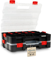 Organizzatore legno set di cassetto M - Scatola di ordinamento con contenitori collegabili - 389 x 31 x 67 cm