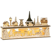 Tavolino da salotto con decorazione natalizia ¨C zephmum ¨C 45x10x25 cm