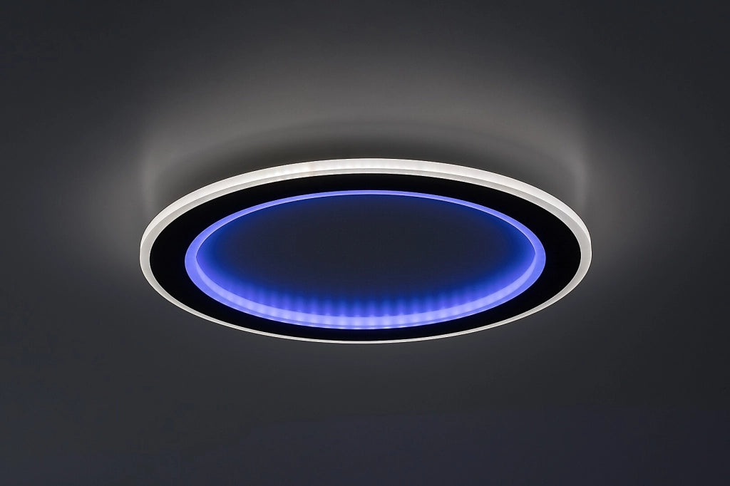 Plafoniera LED dimmerabile Golwen RGB CCT 45cm nera Rabalux