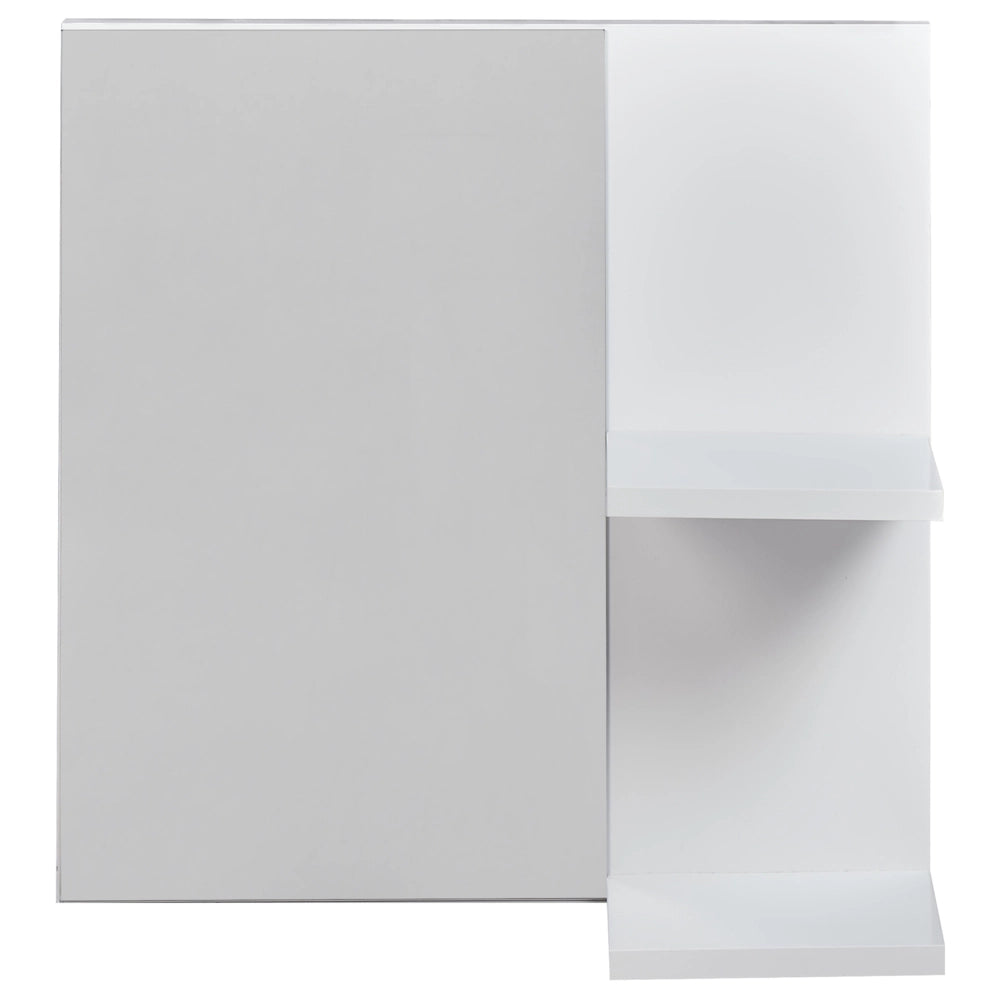 Specchio da parete per bagno con mensole Bianco stile moderno da bagno