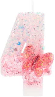 Candele per torta in design 3D - rosse - decorazione per torta - glabre - sicure - altezza 7,5 cm - candele per torta