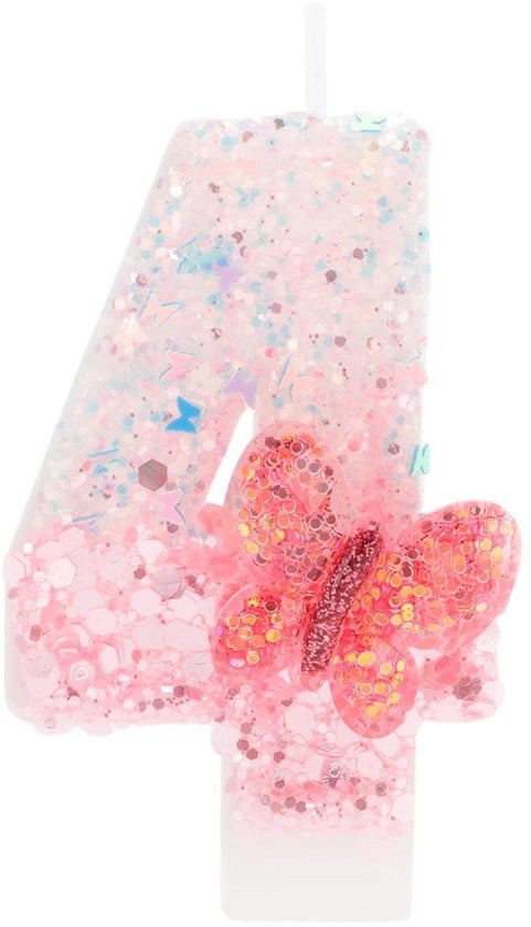 Candele per torta in design 3D - rosse - decorazione per torta - glabre - sicure - altezza 7,5 cm - candele per torta