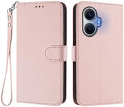 Copriportafoglio in pelle per Xiaomi Poco F7 5G - Coprimostrice con tasche per carte e cordino