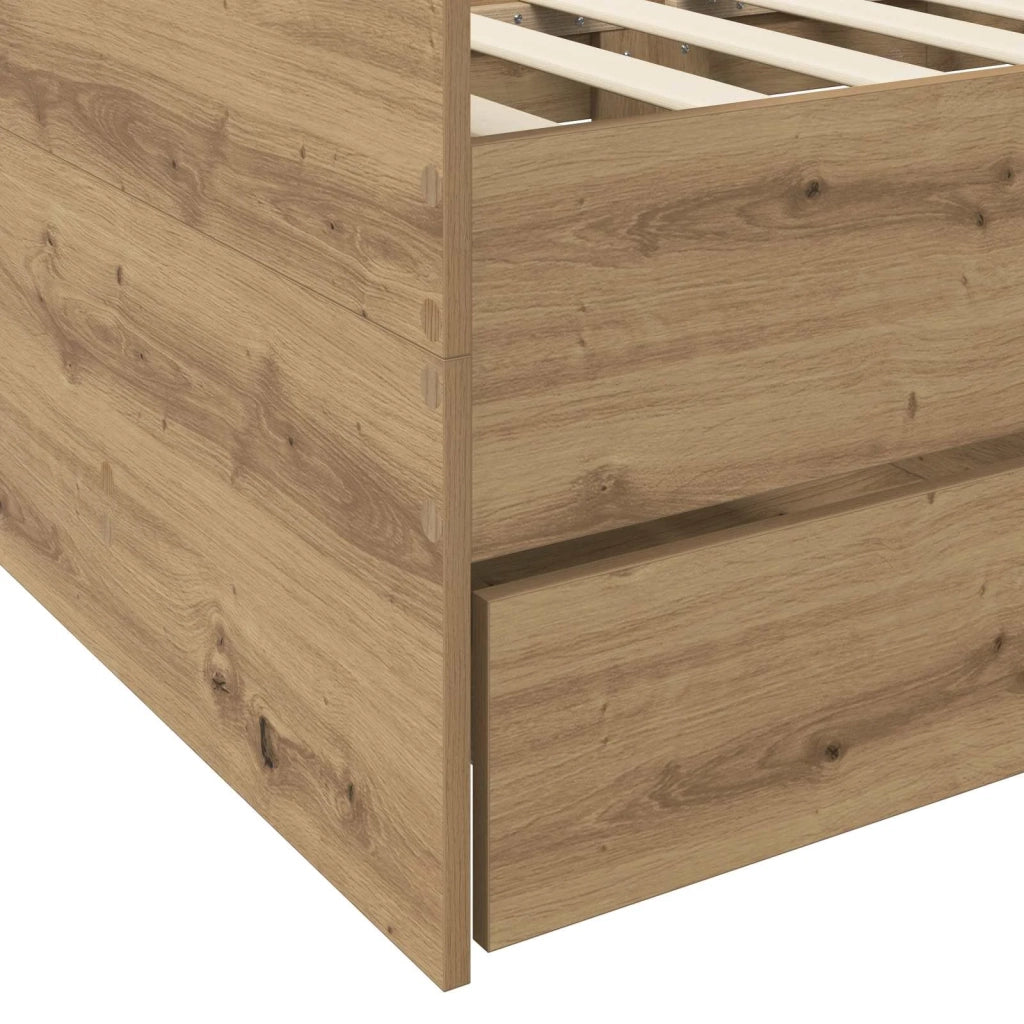 Telaio del letto con storage Rovere Artigianale 80 x 200 cm 3429636