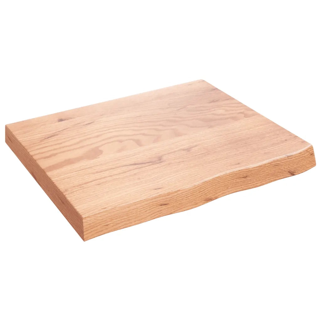 Ripiano Muro Marrone 60x50x(2-6) cm Massello Rovere Trattatocod mxl 127768