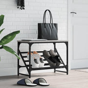 Scarpiera-Scaffale per scarpe Grigio Sonoma 60x30x45 cm in Legno Multistrato 262502