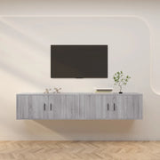 Mobili Porta TV a Parete 2 pz Grigio Sonoma 100x34,5x40 cmcod mxl 124693