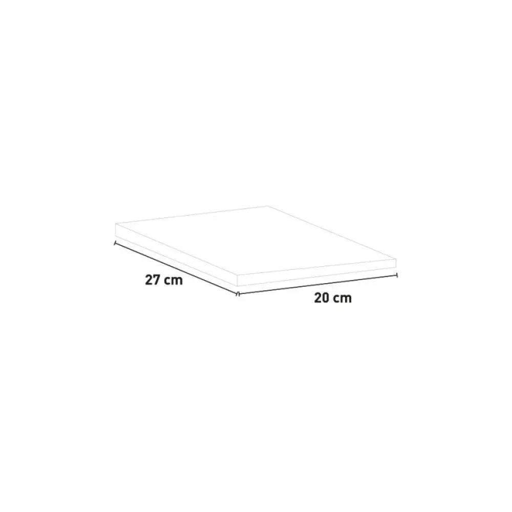 Set Ripiani Maruska Antracite Opaco - Dimensioni 20 x 27 x 5 cm