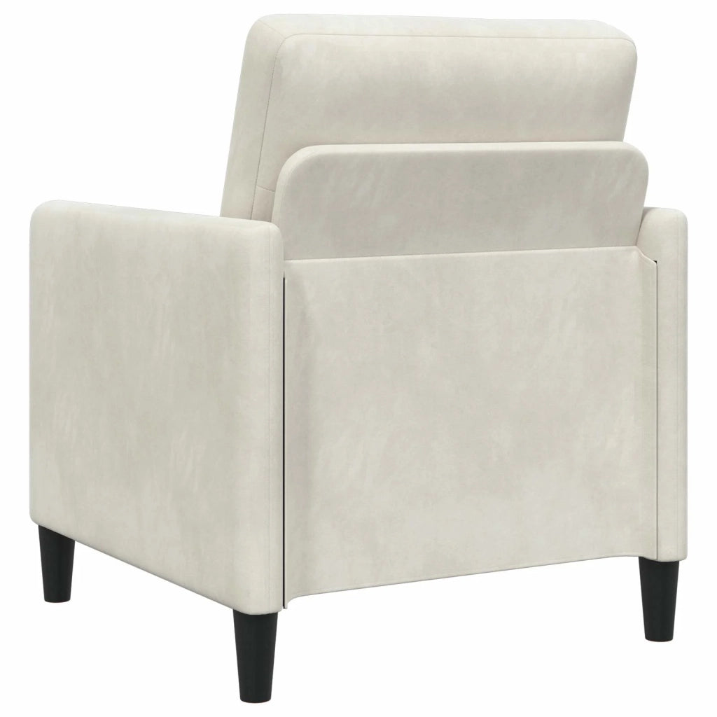 Set di Divani con Storage 2 pz Crema Poliestere 3429198