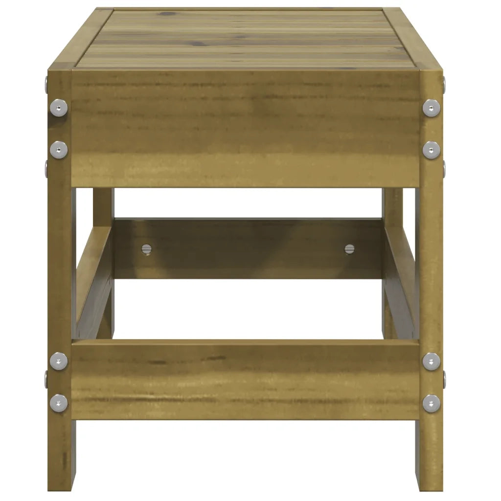 Sedia da giardino-Poggiapiedi da Giardino 62x30x32 cm in Legno Impregnato di Pino