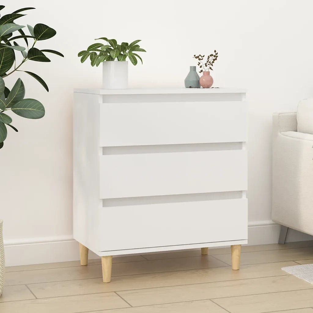 Credenza | Madia | Buffet da pranzo | Armadio da pranzo Bianca 60x35x70 cm in Legno Multistrato