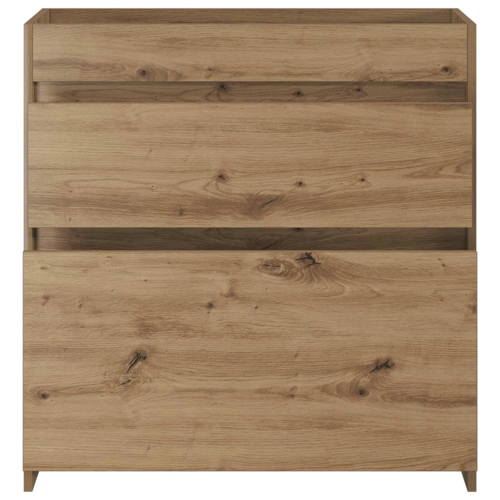 Mobiletto da Bagno Sotto Lavabo Rovere Artigianale 890743