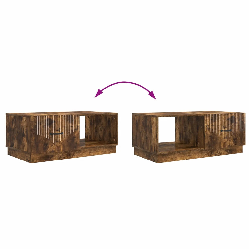 Tavolino da salotto Rovere Fumo 90 x 50 x 37 cm