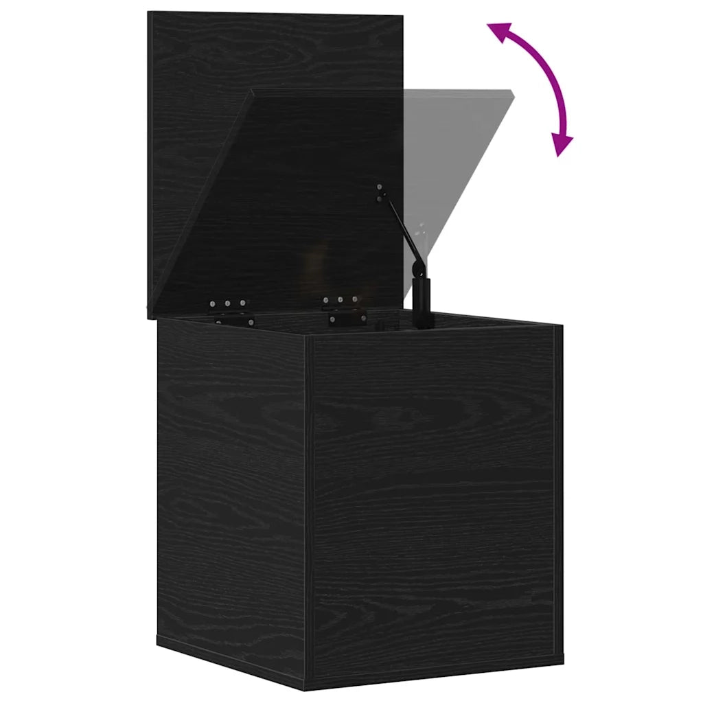 Scatola di Stoccaggio Rovere Nero 40 x 42 x 46 cm 868668