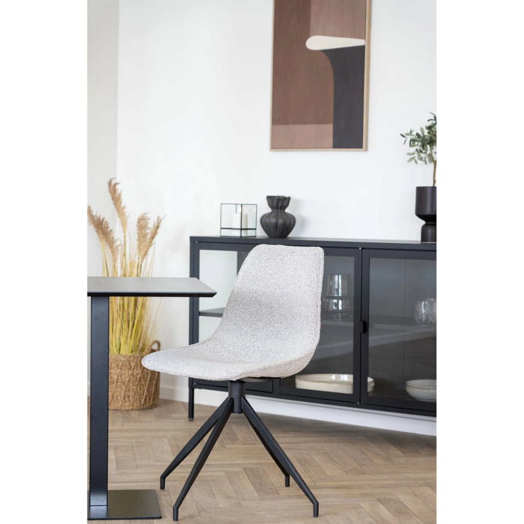 Tavolo Fano, Grigio, Truciolare Melaminico, 70x70x75 cm
