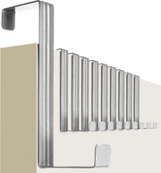 Haken per porta da interni in acciaio inossidabile - 10 pezzi - 36-41 cm x 95 cm - per maniglioni per entrambi i lati