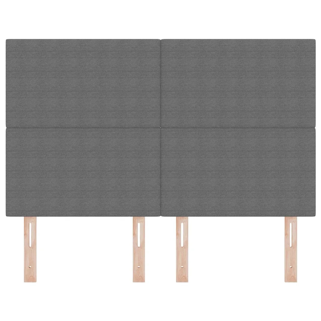 Testiera LED con testiera Grigio chiaro 160 cm Tessuto in Cords 3338330