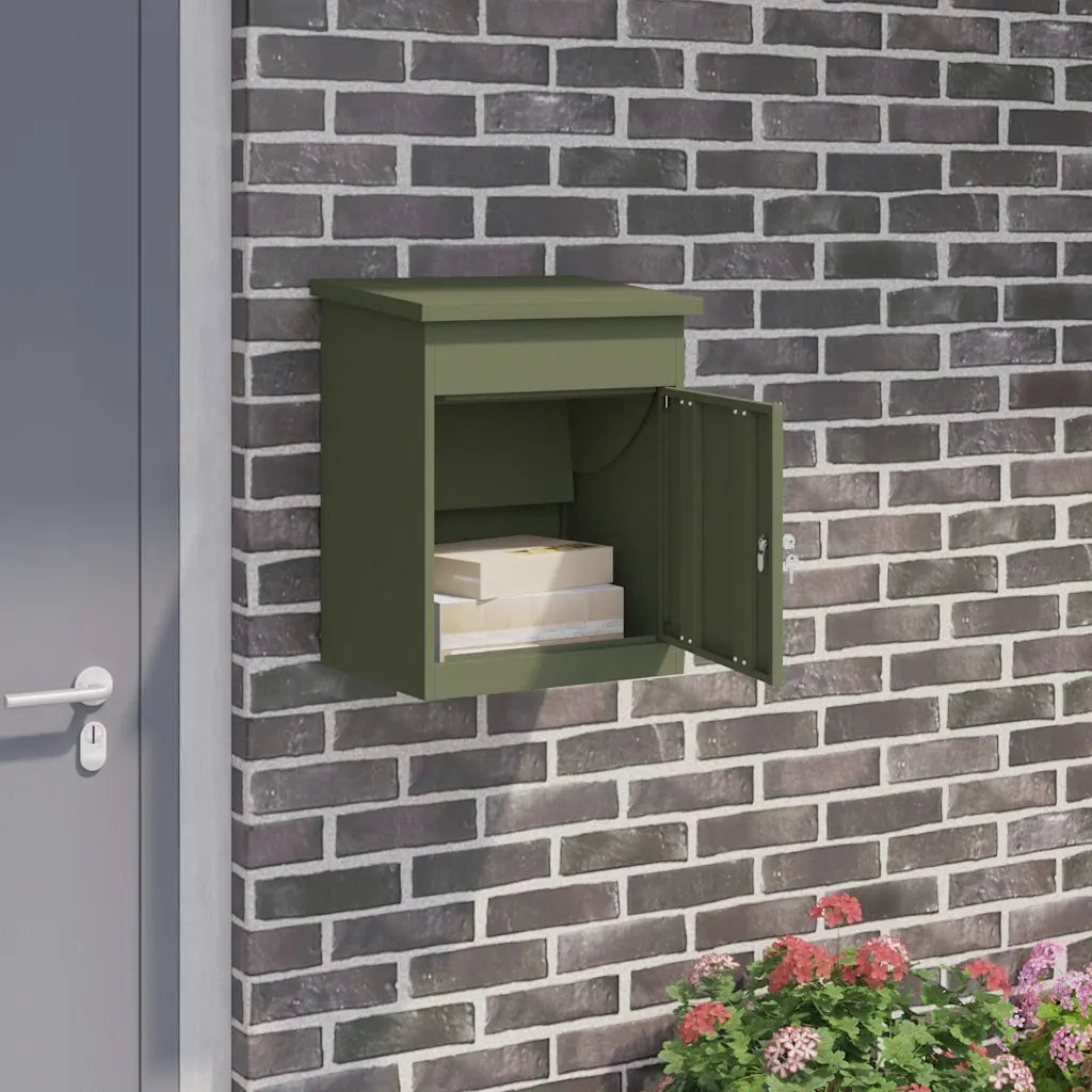 Cassetta per pacchi Oliver verde 47.5 x 38 x 59 cm Acciaio 874943