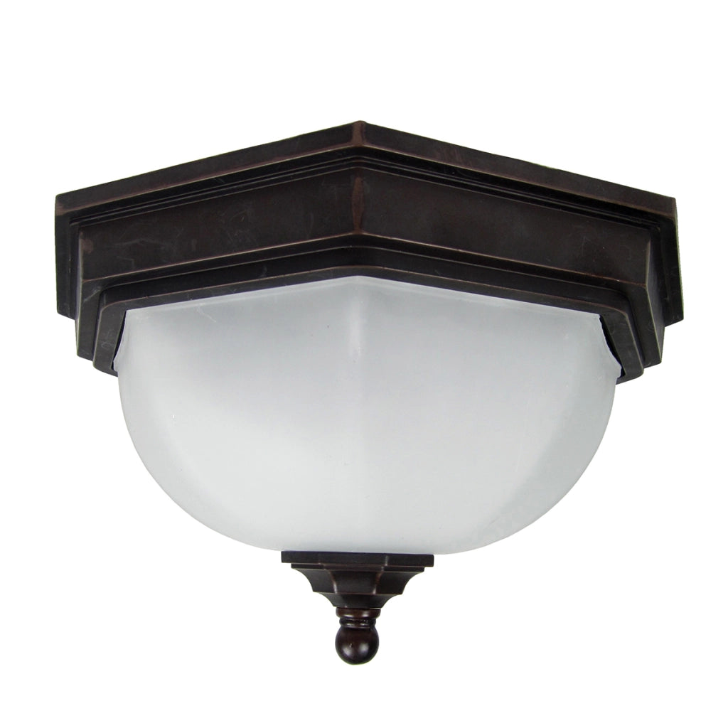 Plafoniera esterna soffitto bronzo antico 2xE27 IP44 Fairford