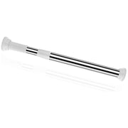 Trade Shop - Bastone Per Tenda Doccia Asta Regolabile Palo Telescopico In Acciaio 110-200cm Con 3 Ganci -