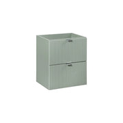Mobile sottolavabo ELVINA – 50 cm – 2 cassetti – Colore verde salvia pastello – Da appendere