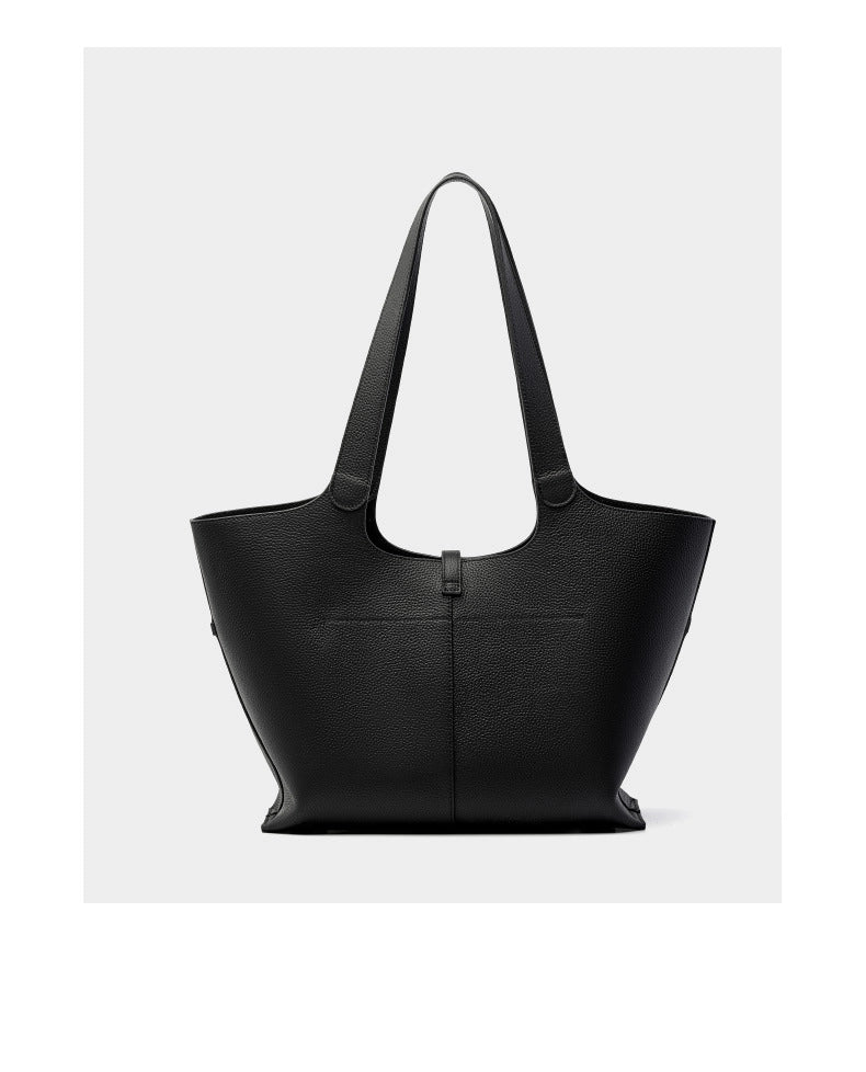 Borsa a tracolla da donna in vera pelle, colore nero.