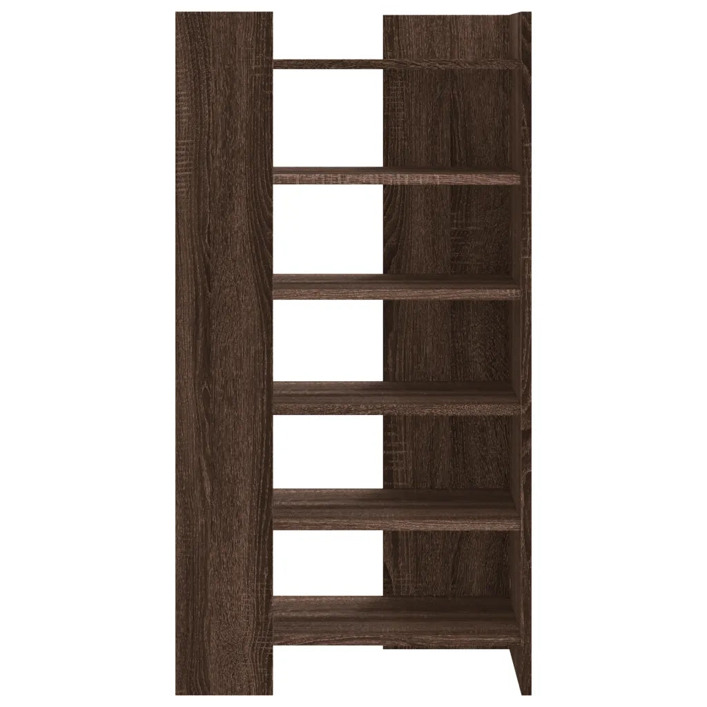 Scarpiera Rovere Marrone 52x37,5x100 cm in Legno Multistrato 848450