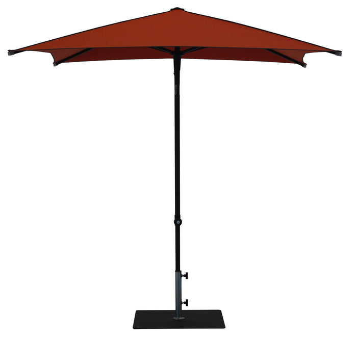 Ombrellone da Giardino 2x2 m Palo Ø38 mm in Alluminio Tessuto Dralon Acrilico Border Terracotta