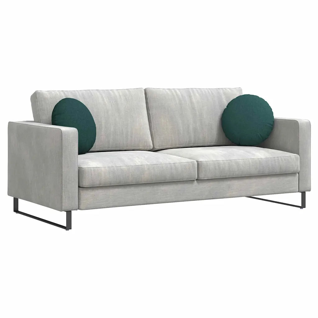 Cuscini per Seduta 2 pcs Verde Scuro Ø40 x 13 cm Tessuto 42014125