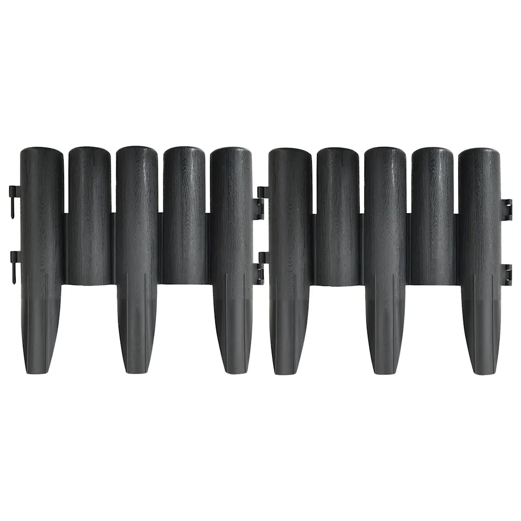 Bordature per Prato 36 pz Antracite 10 m in PP 314681