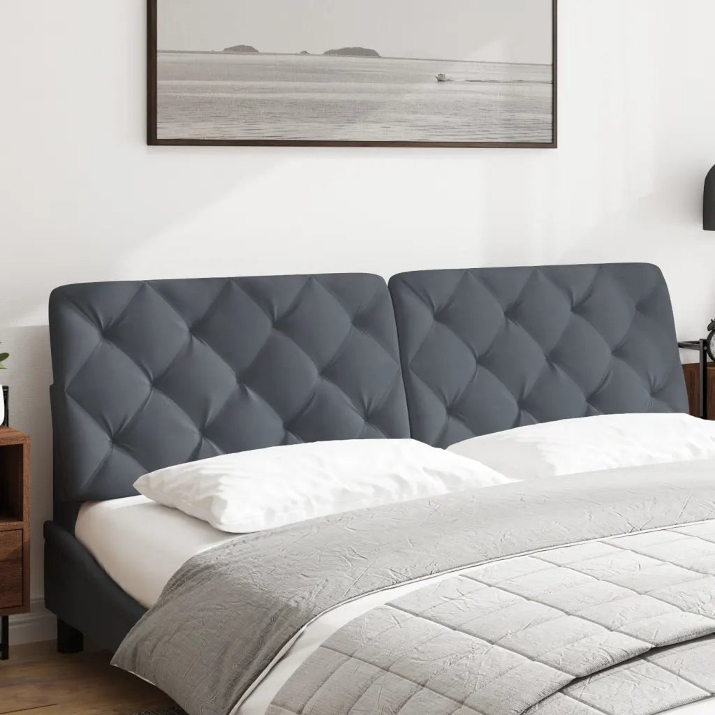 Cuscino Testiera Grigio Scuro 180 cm in Velluto CFW9209631