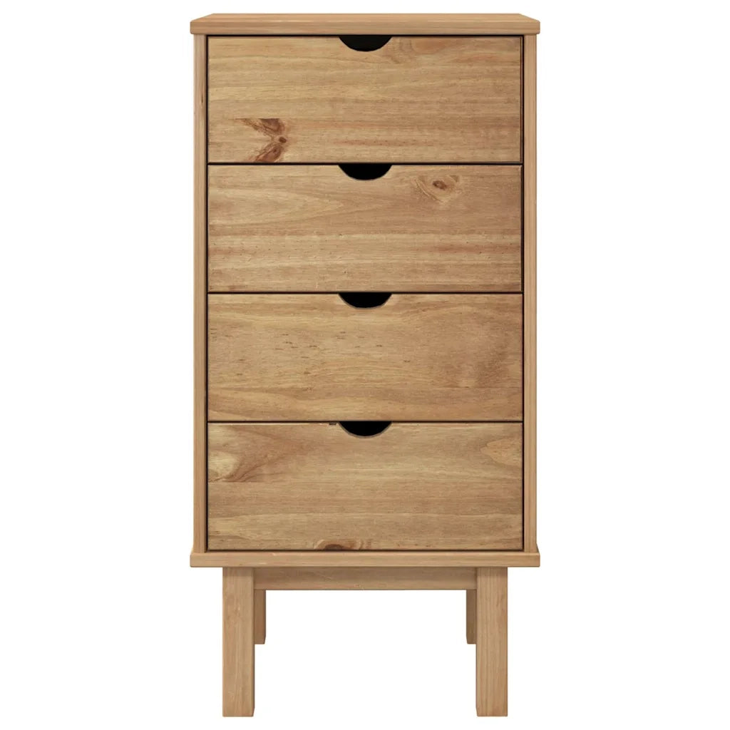 Cassettiera OTTA 45x39x90 cm in Legno Massello di Pino CFW4129647